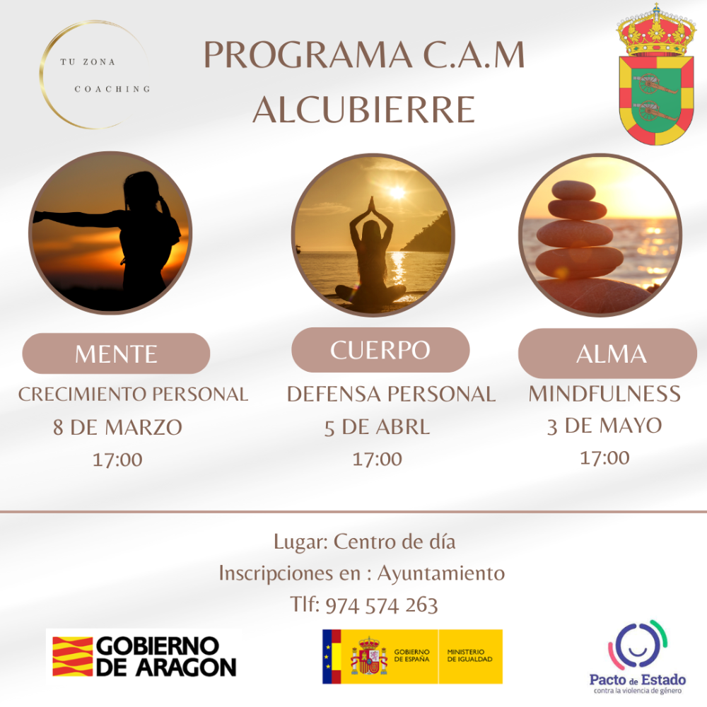 Imagen Alcubierre organiza tres sesiones del programa CAM para el empoderamiento femenino